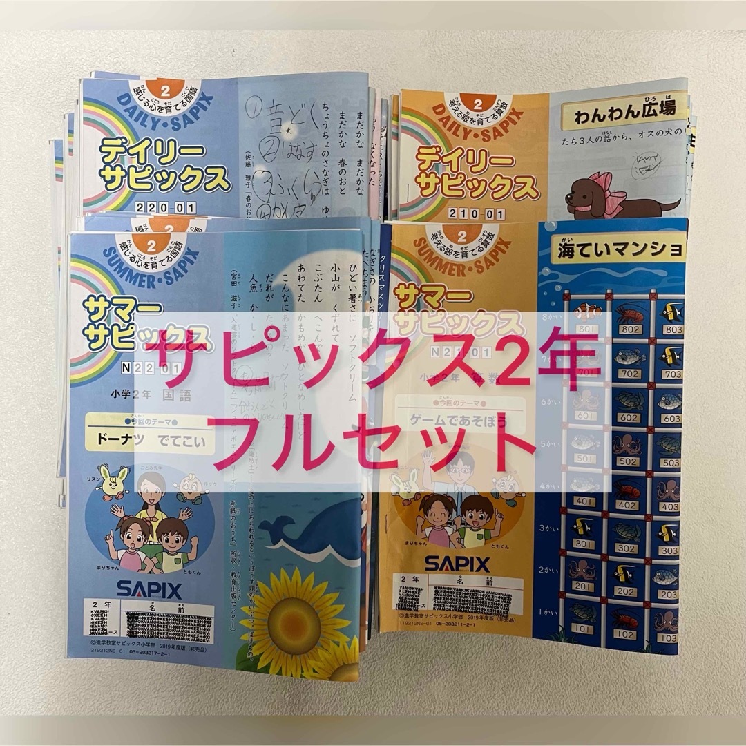 語学/参考書サピックス ディリー　2年生  教材   テキスト　全42回フルセット