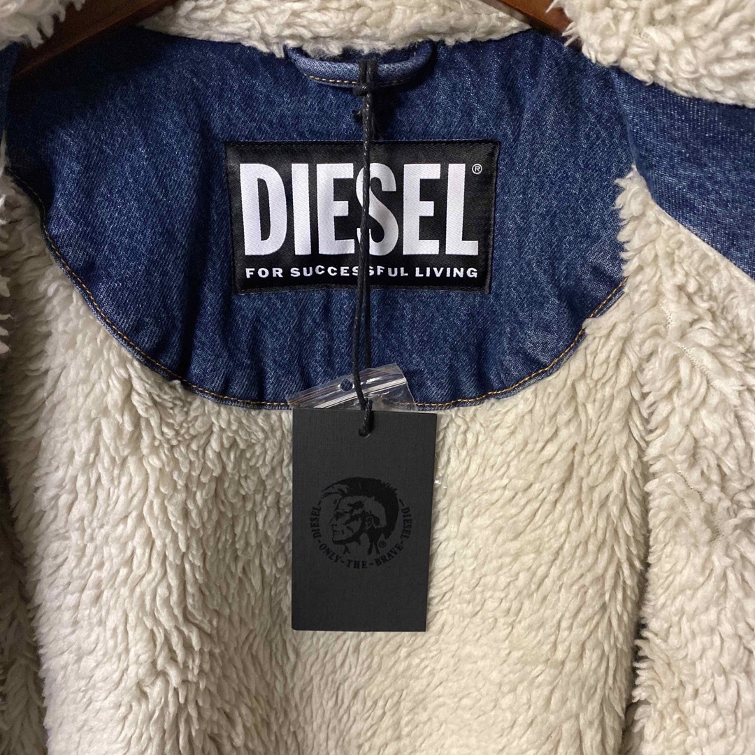 【新品】DIESEL ビッグサイズ ボアデニムジャケット XXLサイズジャケット/アウター