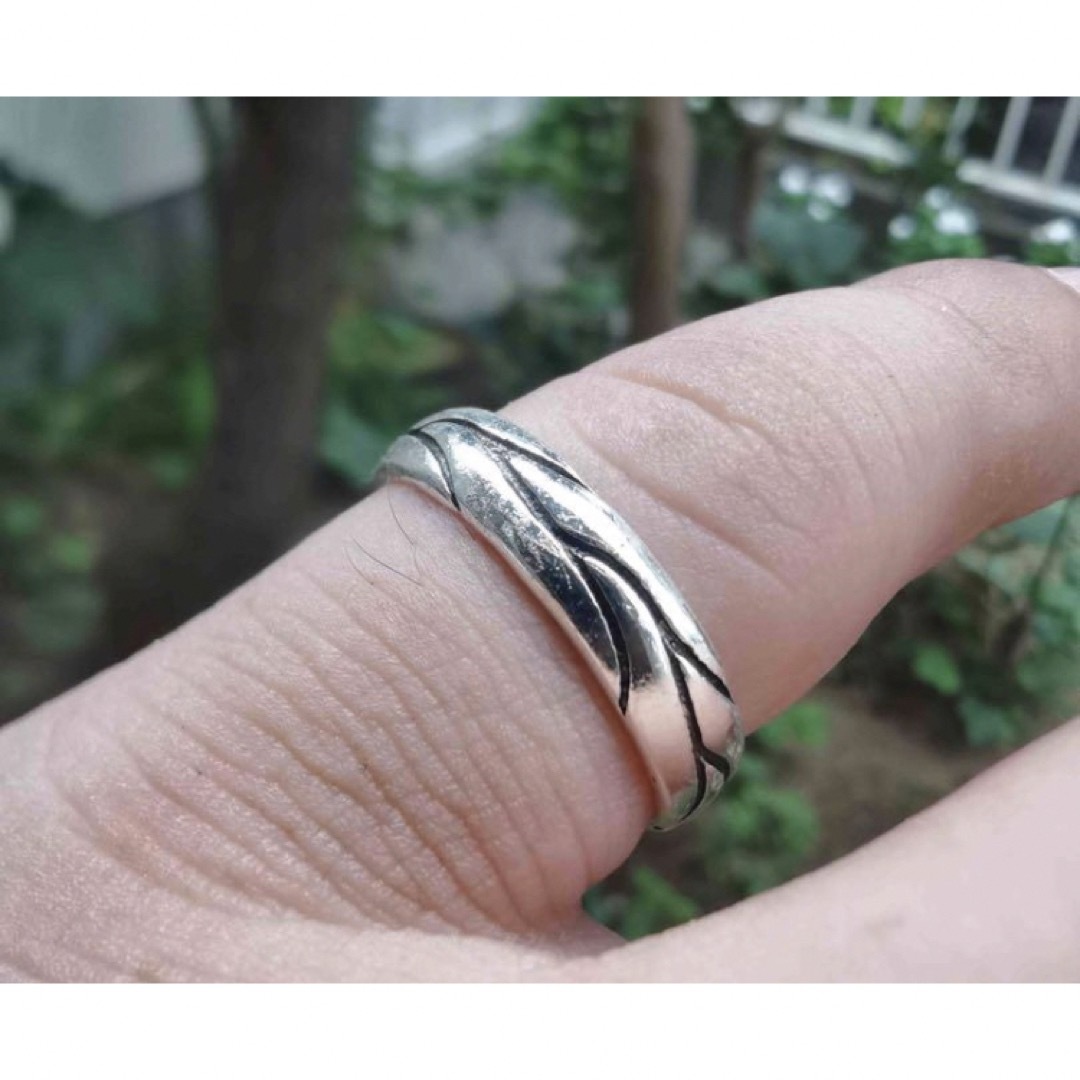 泰銀　レトロ　個性　クラックスタイル　開口　指輪　リング レディースのアクセサリー(リング(指輪))の商品写真