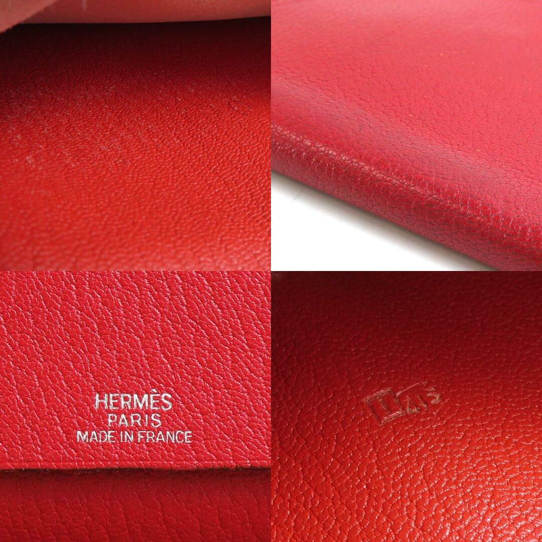 Hermes(エルメス)のエルメス HERMES 手帳カバー レザー レッド ユニセックス 送料無料【中古】 e57327a メンズのファッション小物(手帳)の商品写真