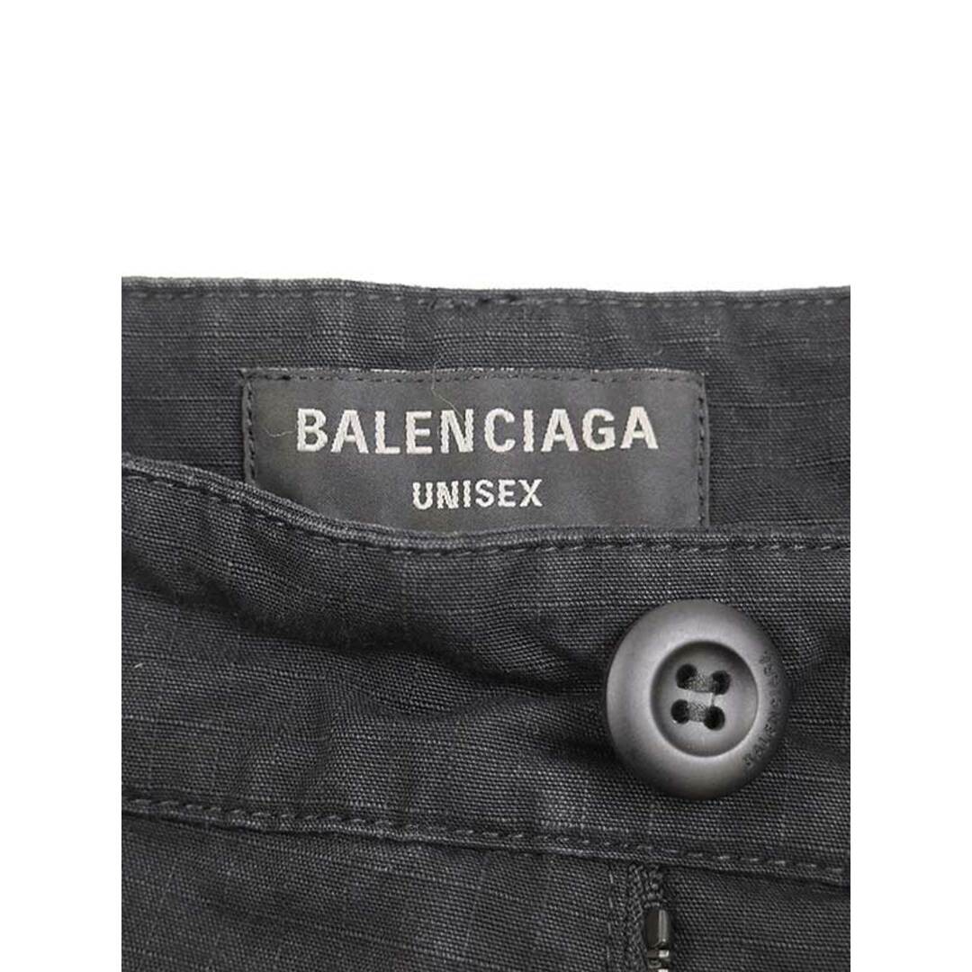 Balenciaga(バレンシアガ)のBALENCIAGA バレンシアガ 23AW FLARED CARGO PANTS フレアカーゴロングパンツ ブラック L メンズのパンツ(ワークパンツ/カーゴパンツ)の商品写真