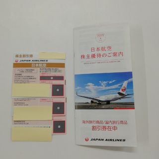 JAL株主割引券 3枚　小冊子1冊(航空券)