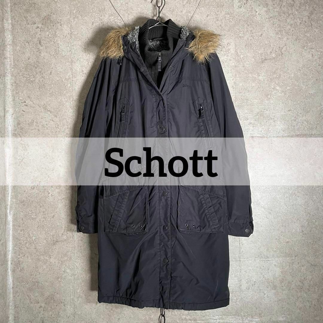 schott(ショット)のSchott モッズコート M-51 BESSIE 裏ボア ユーティリティコート レディースのジャケット/アウター(モッズコート)の商品写真