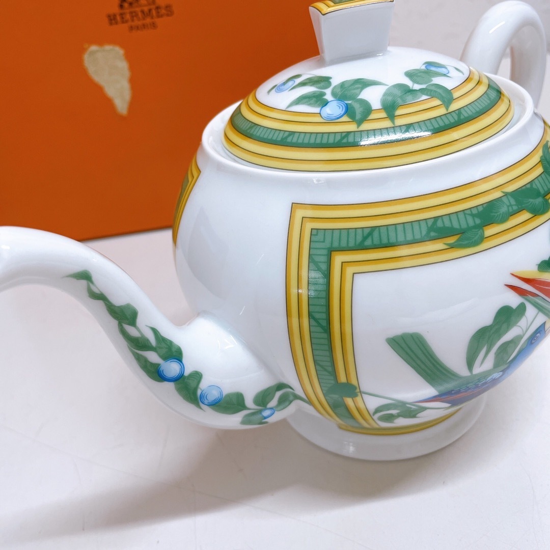 HERMES エルメス ティーポット トゥカン 陶器 南米 野鳥 洋食器 HERMES エルメス ティーポット トゥカン 陶器 南米 野鳥 洋食器