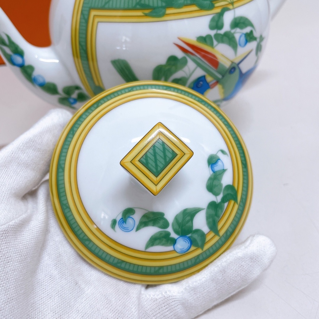 HERMES エルメス ティーポット トゥカン 陶器 南米 野鳥 洋食器 HERMES エルメス ティーポット トゥカン 陶器 南米 野鳥 洋食器