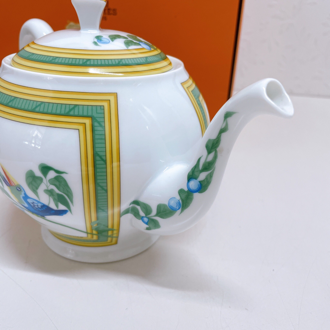 HERMES エルメス ティーポット トゥカン 陶器 南米 野鳥 洋食器 HERMES エルメス ティーポット トゥカン 陶器 南米 野鳥 洋食器