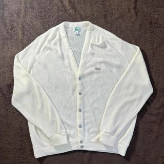 ラコステ(LACOSTE)の80s IZOD LACOSTE カーディガン USA製 古着 ヴィンテージ(カーディガン)