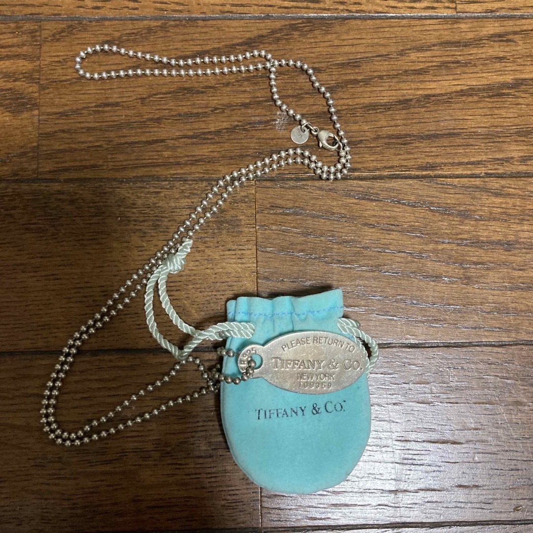 Tiffany & Co. - ティファニータグ プレート ロングネックレス ボール