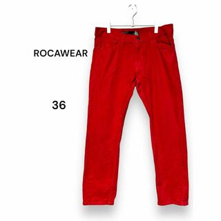 最終値段 ROCAWEAR ロカウェア 2XL ダウンジャケット レッド 赤