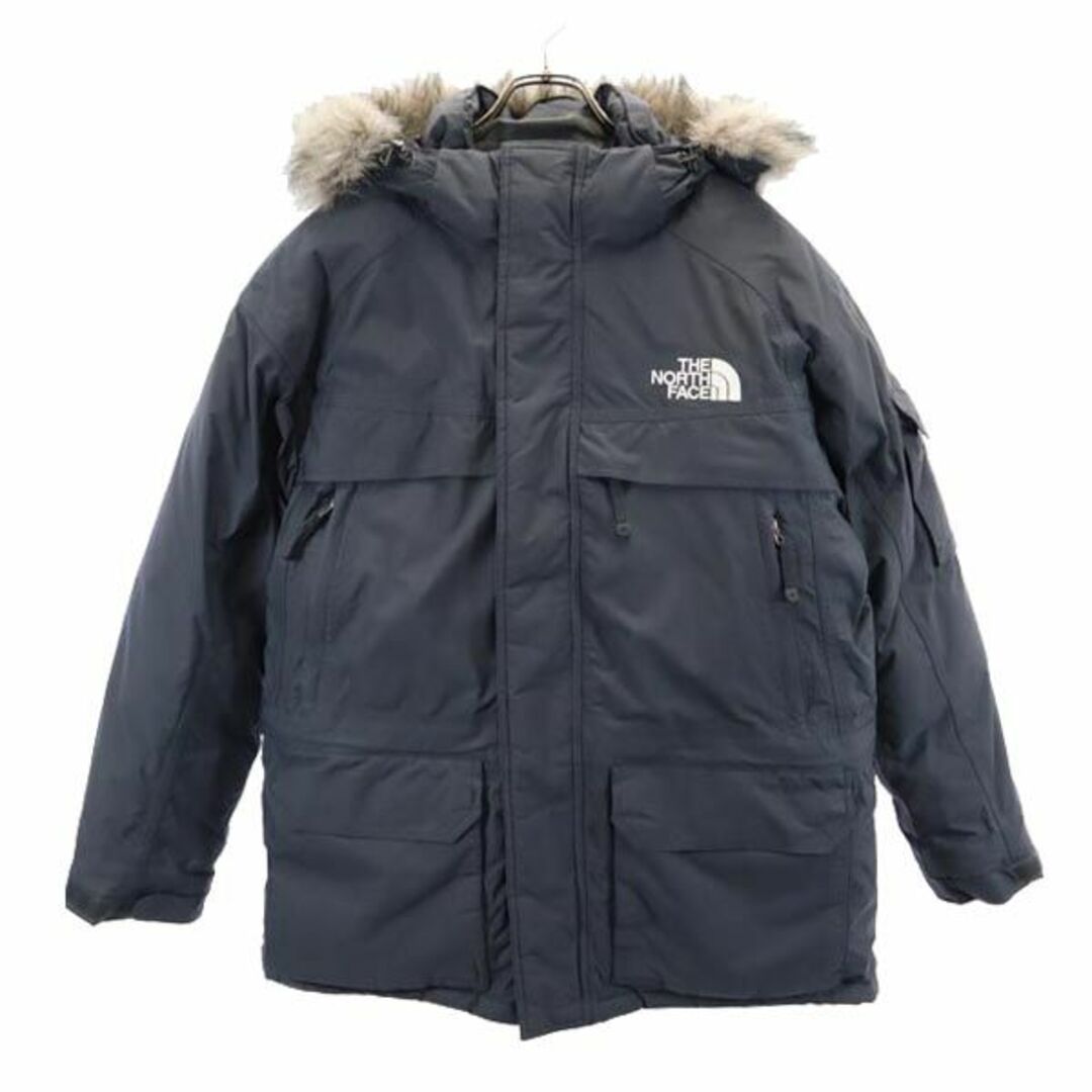 ザノースフェイス ND00466 アウトドア ダウンジャケット M グレー THE NORTH FACE フェイクファー フード メンズ  【231114】