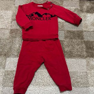 モンクレール MONCLER ロゴ スウェット トレーナー  スエット赤 レッド