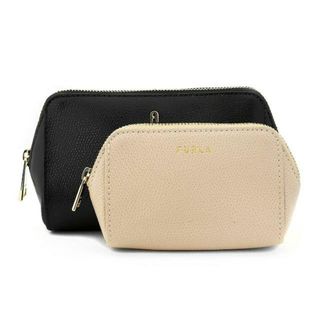 フルラ(Furla)の新品 フルラ FURLA ポーチ カメリア コスメケース M セット ネロ/バレリーナ(ポーチ)