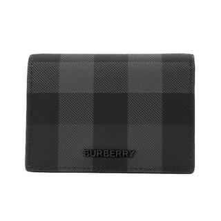 バーバリー(BURBERRY)の新品 バーバリー BURBERRY カードケース フォールディング カードケース チャコール(名刺入れ/定期入れ)