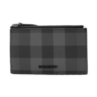 バーバリー(BURBERRY)の新品 バーバリー BURBERRY カードケース ジップカードケース チャコール(名刺入れ/定期入れ)