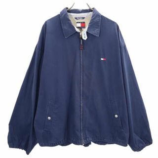 トミーヒルフィガー(TOMMY HILFIGER)のトミーヒルフィガー 90s  オールド ブルゾン スイングトップ XL ネイビー TOMMY HILFIGER メンズ 古着 【231114】(その他)