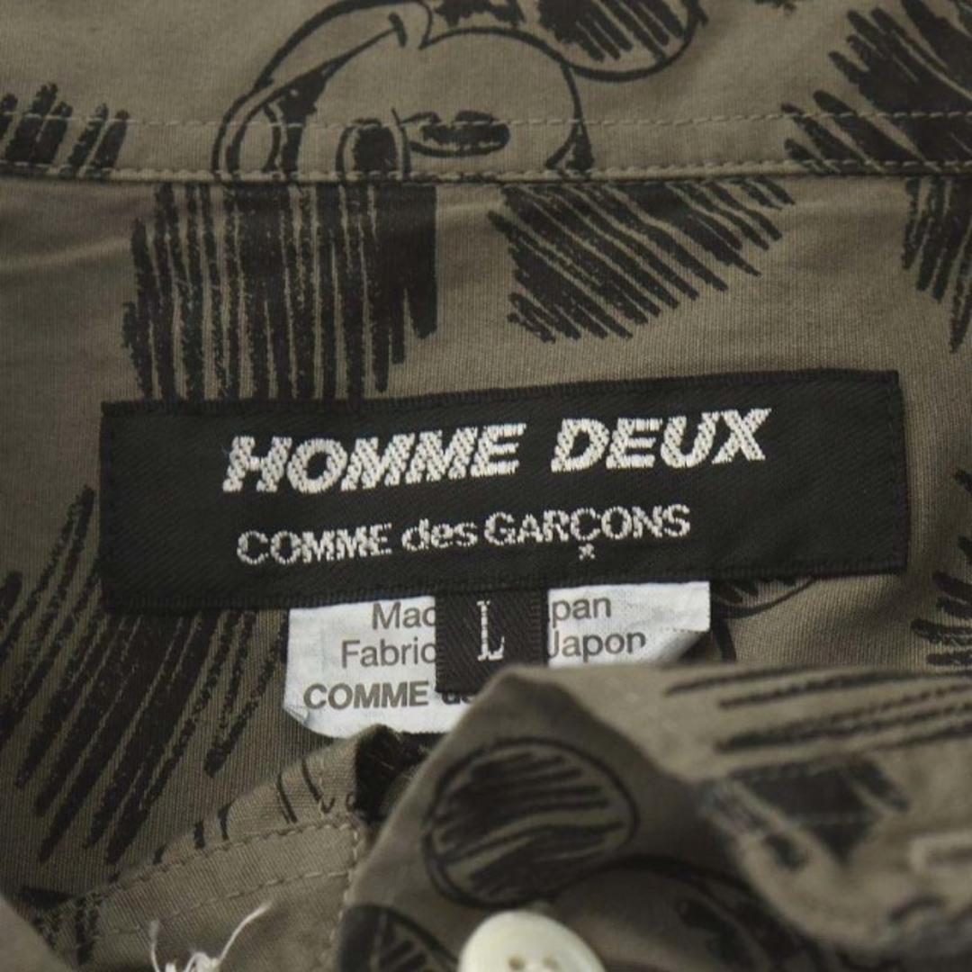 COMME des GARCONS HOMME DEUX シャツ L カーキの通販 by ベクトル 