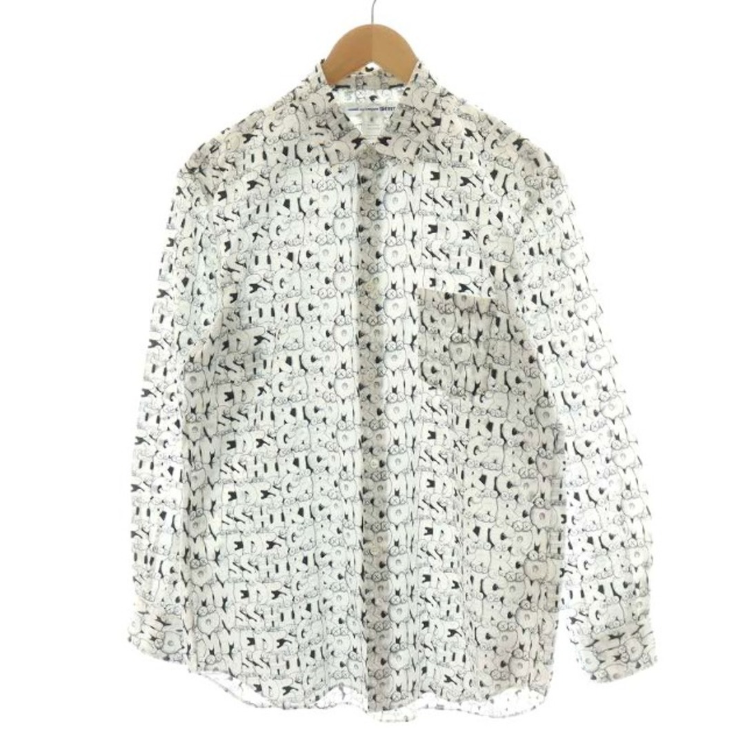 COMME des GARCONS SHIRT × KAWS シャツ M 白 黒のサムネイル