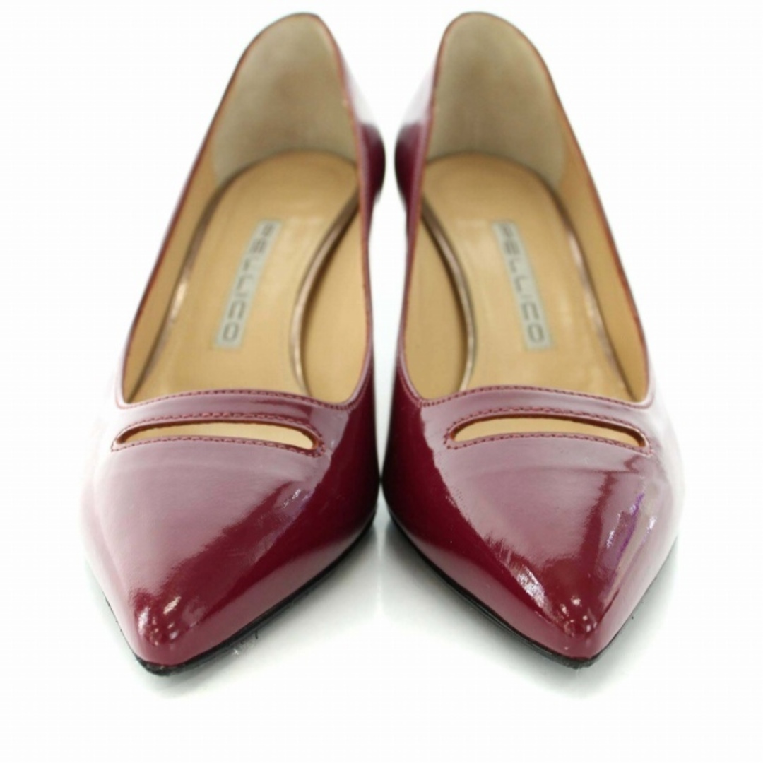PELLICO(ペリーコ)のペリーコ パンプス ピンヒール ポインテッドトゥ エナメル 36 23cm 赤紫 レディースの靴/シューズ(ハイヒール/パンプス)の商品写真