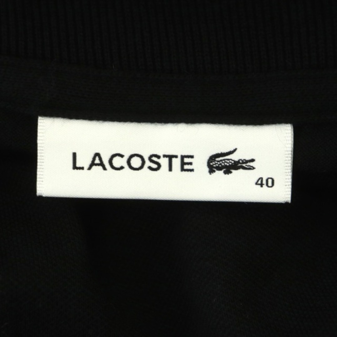 LACOSTE(ラコステ)のラコステ イレギュラープラケットポロシャツ  半袖 ロゴ 刺繍 コットン混 40 レディースのトップス(ポロシャツ)の商品写真