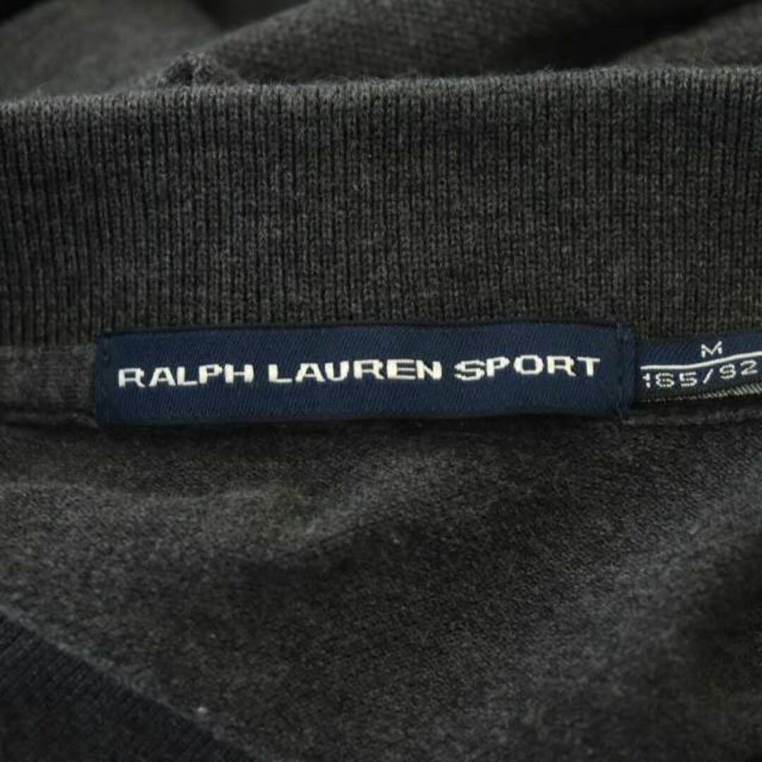 Ralph Lauren(ラルフローレン)のラルフローレン SPORT ポロシャツ 半袖 ビッグポニー ロゴ刺繍 M グレー レディースのトップス(ポロシャツ)の商品写真