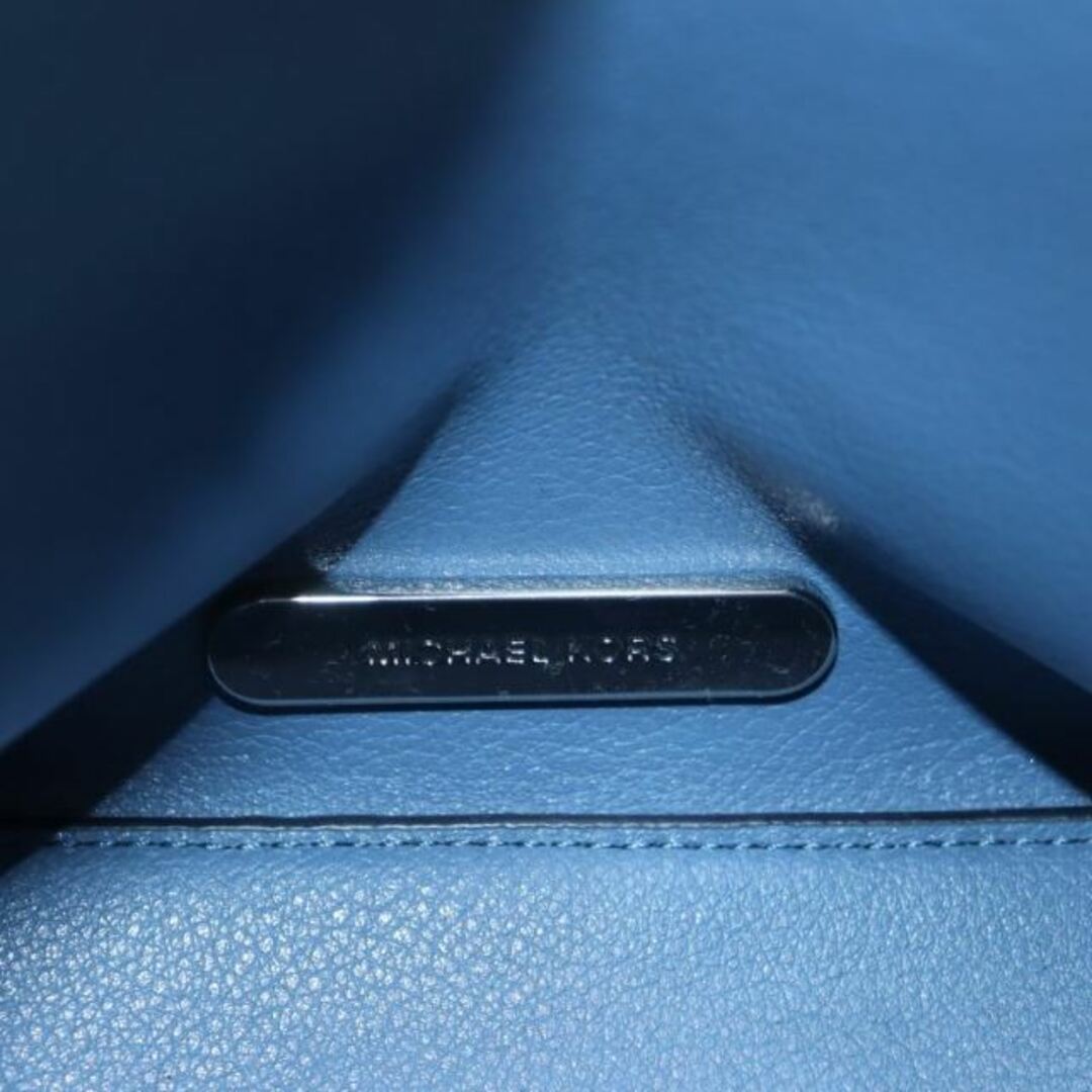 Michael Kors(マイケルコース)のマイケルコース モノグラム ショルダーバッグ レザー 青 ブルー レディースのバッグ(ショルダーバッグ)の商品写真