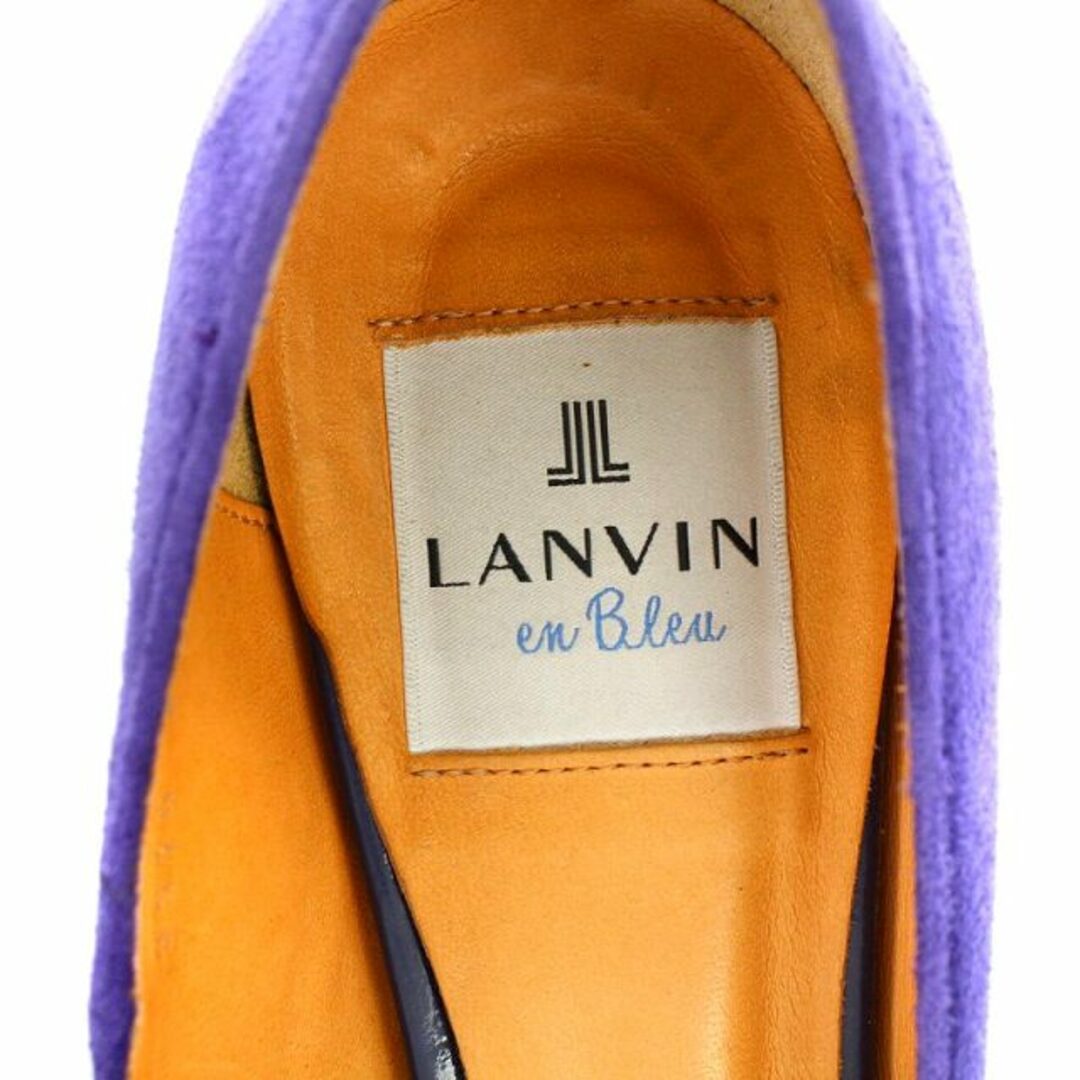 LANVIN en Bleu(ランバンオンブルー)のランバンオンブルー パンプス チャンキーヒール スエード 23cm レディースの靴/シューズ(ハイヒール/パンプス)の商品写真