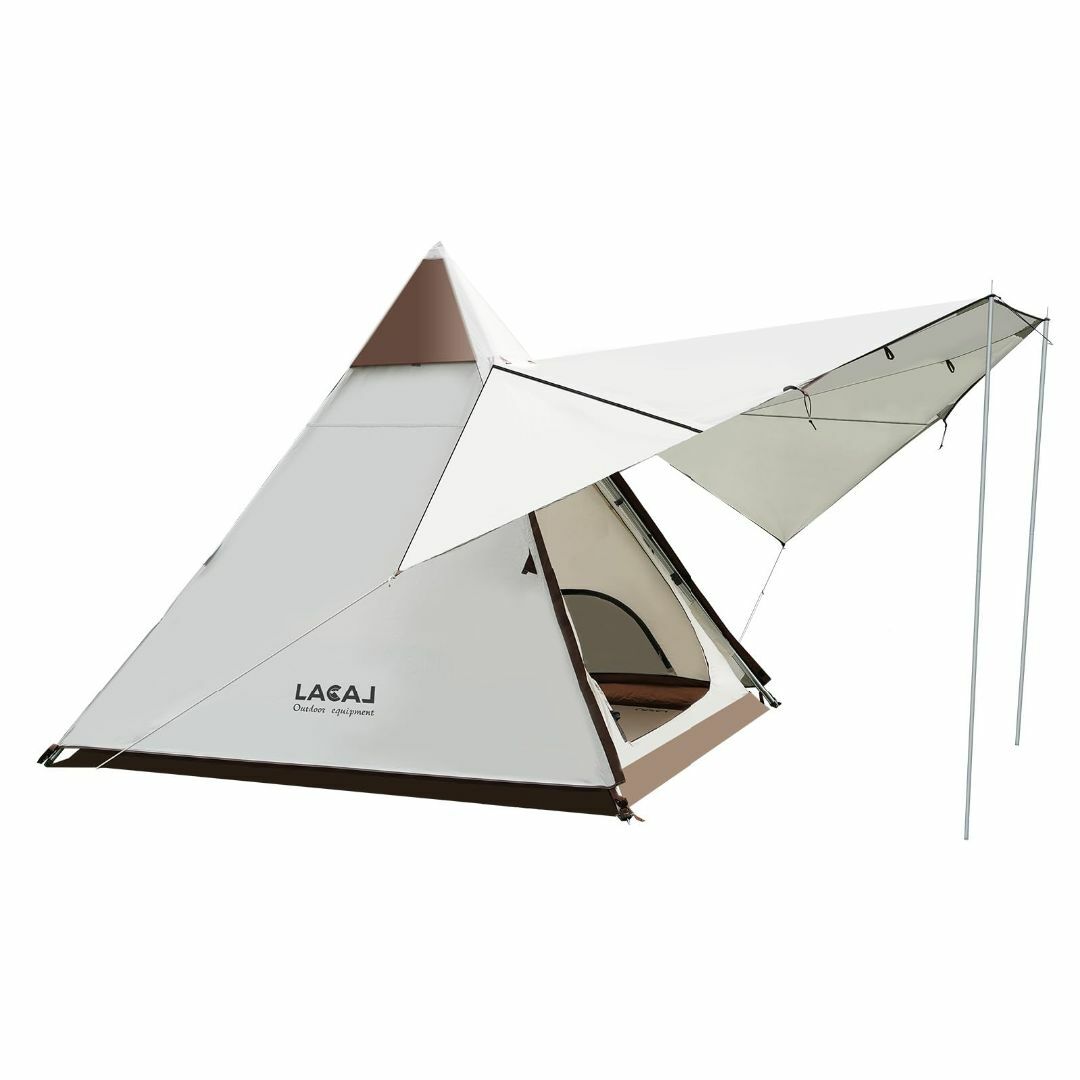 テント/タープLACAL テント キャンプテント ワンタッチテント ３～４人用 ２重層 設営簡
