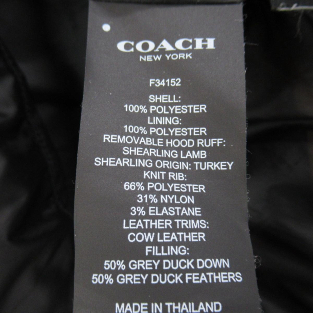 COACH(コーチ)のCOACHコーチ ダウンコートジャケット F34152 レディースのジャケット/アウター(ダウンコート)の商品写真