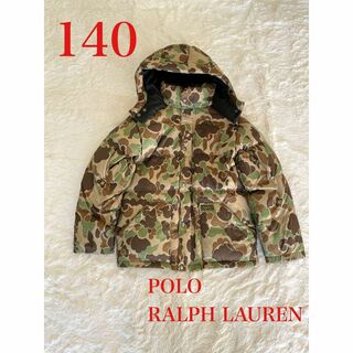 ポロラルフローレン(POLO RALPH LAUREN)のポロラルフローレン　ダウンコート　ジャンパー　迷彩カモ柄　肉厚　フード付き(ジャケット/上着)