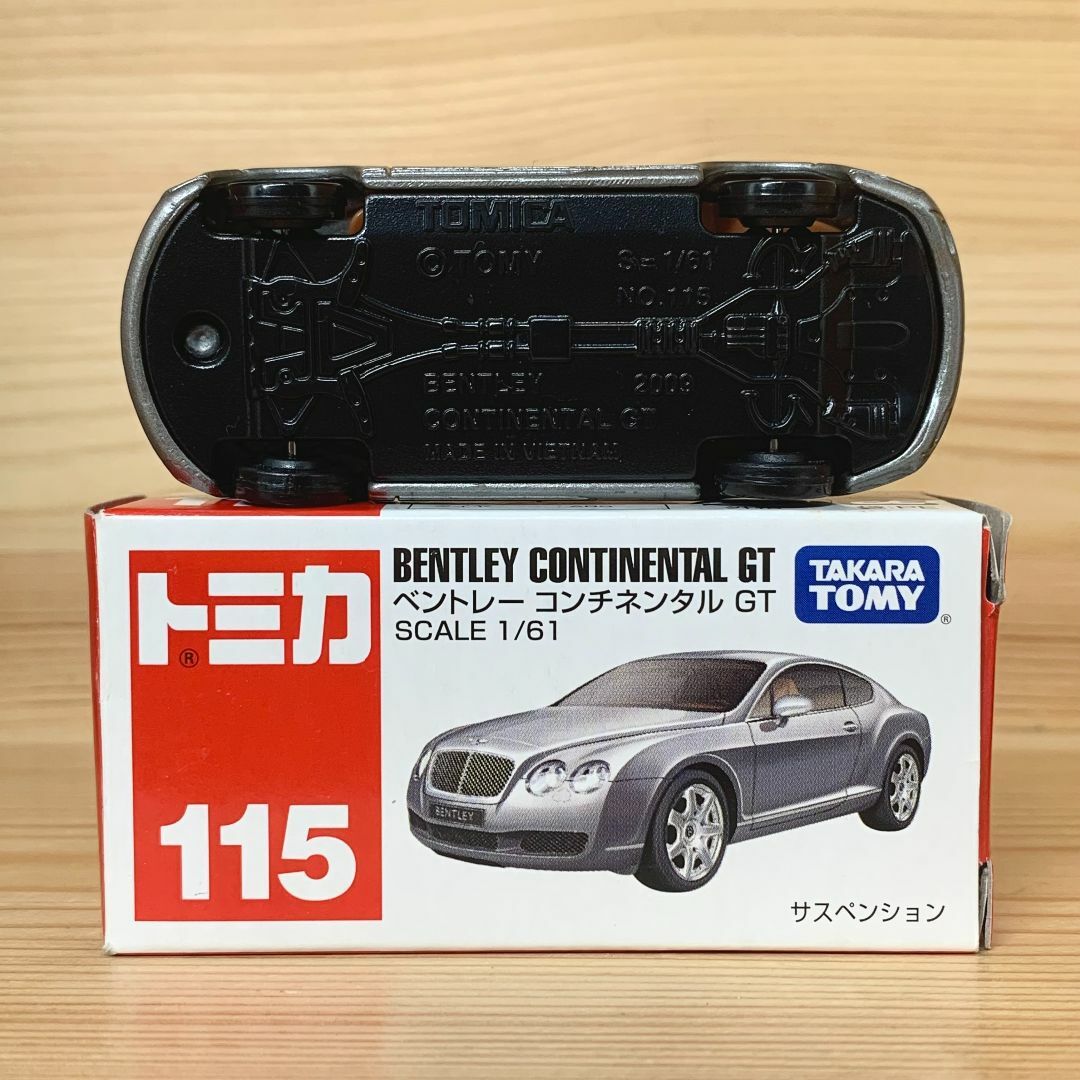 トミカ No.1 ～ 140(トミカナンバーワンーワンハンドレッドフォーティー)のトミカ No.115 ベントレー コンチネンタル GT 廃盤 エンタメ/ホビーのおもちゃ/ぬいぐるみ(ミニカー)の商品写真