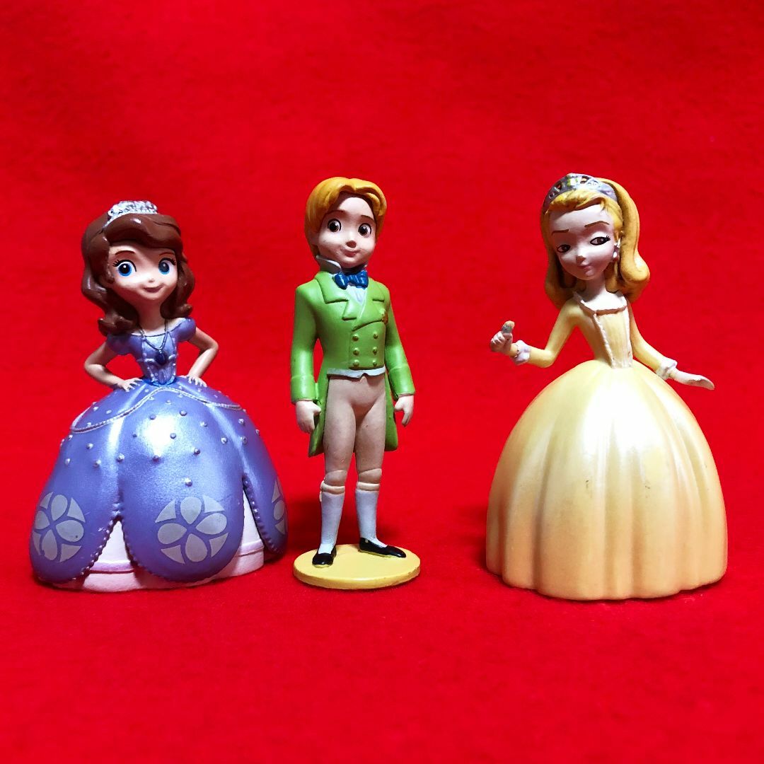 Disney - ディズニーフィギュア3点:プリンス・プリンセス・舞踏 Disney - ディズニーフィギュア3点:プリンス・プリンセス・舞踏
