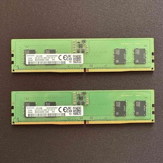 サムスン(SAMSUNG)のSAMSUNG 16GB(8GB x 2) DDR5 4800MHz(PCパーツ)