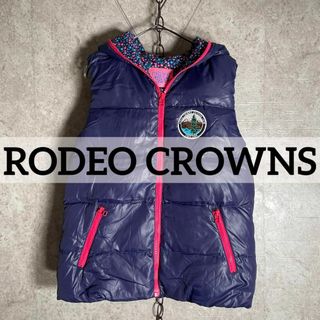 RODEO CROWNS - Y2K RODEO CROWNS ロデオクラウンズ ナイロンダウンベスト 小花柄