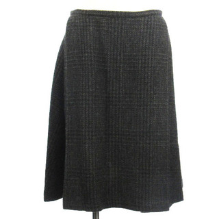 ラルフローレン(Ralph Lauren)のラルフローレン スカート ひざ丈 チェック ウール グレー 9(ひざ丈スカート)