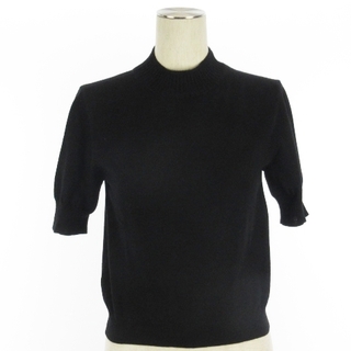 ジルサンダー(Jil Sander)のジルサンダー ニット ハイネック セーター 半袖 ブラック 36 ■RF(ニット/セーター)