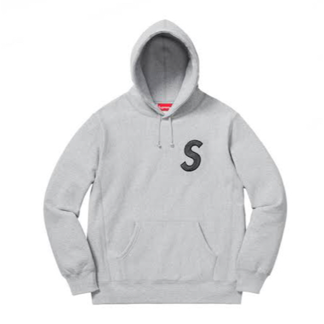 Supreme S Logo Hooded Sweatshirt Grey