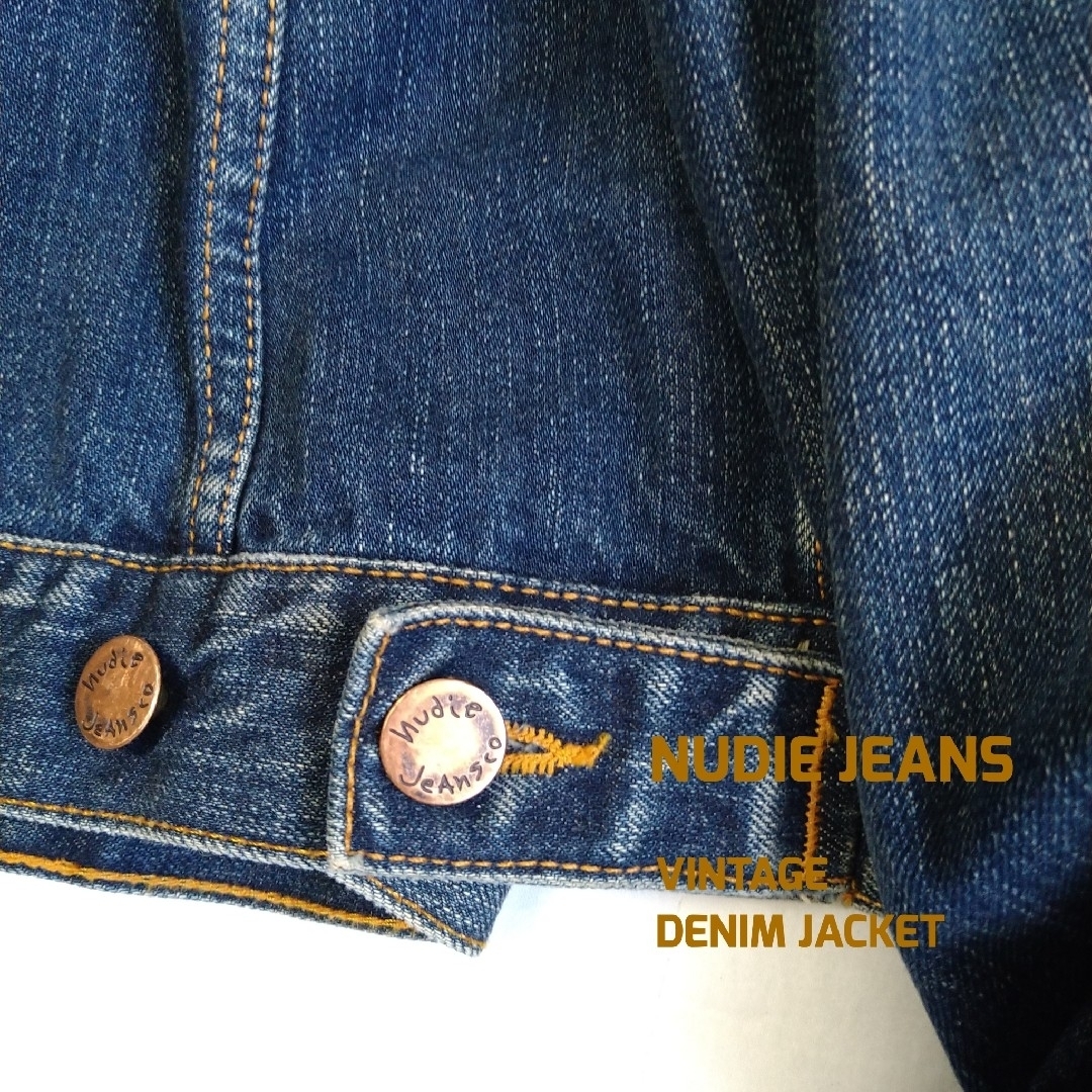 Nudie Jeans(ヌーディジーンズ)のNUDIE JEANS ヴィンテージ色落ちデニムジャケット 新品 メンズのジャケット/アウター(Gジャン/デニムジャケット)の商品写真