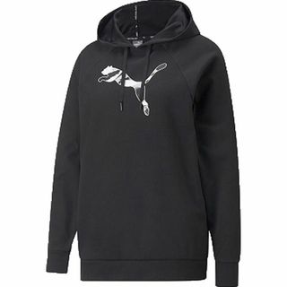 プーマ(PUMA)のプーマ　ウィメンズ　スウェットパーカー　黒M　定価5390円　ゆったり(パーカー)