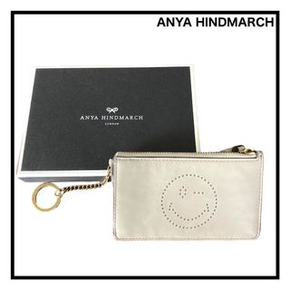 アニヤハインドマーチ(ANYA HINDMARCH)のアニヤハインドマーチ　コインケース　カードケース　グレー　購入証明書付き(コインケース)