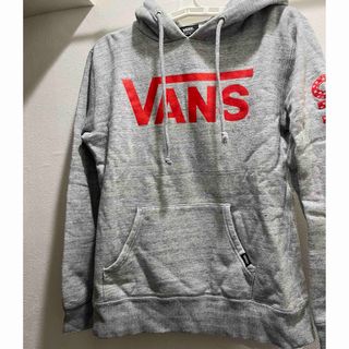 ヴァンズ(VANS)のVANS 裏起毛 スエット ロゴ パーカー グレー(パーカー)