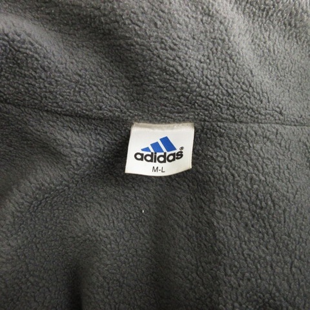 adidas(アディダス)のアディダス ベンチコート ロング 裏起毛 フード 取外し可 ライン 黒 M-L スポーツ/アウトドアのスポーツ/アウトドア その他(その他)の商品写真