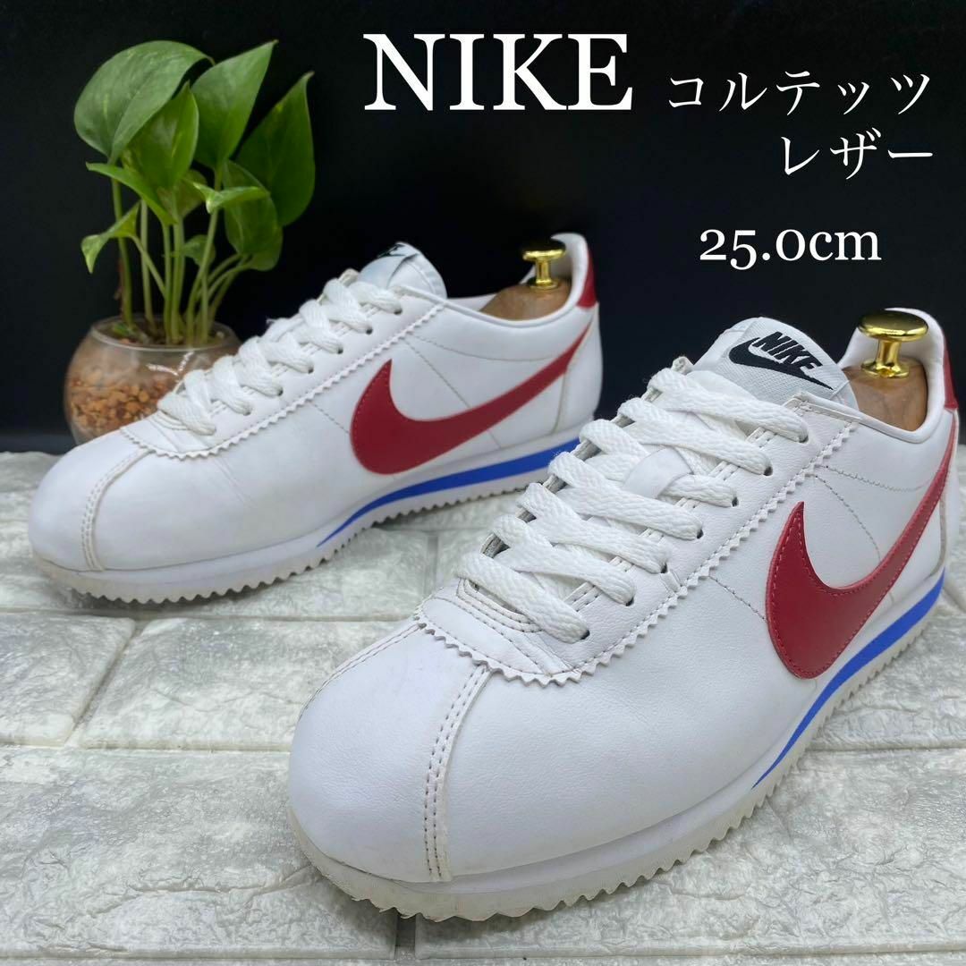 NIKE 807471-103 ナイキ ウィメンズ コルテッツ レザー 白赤