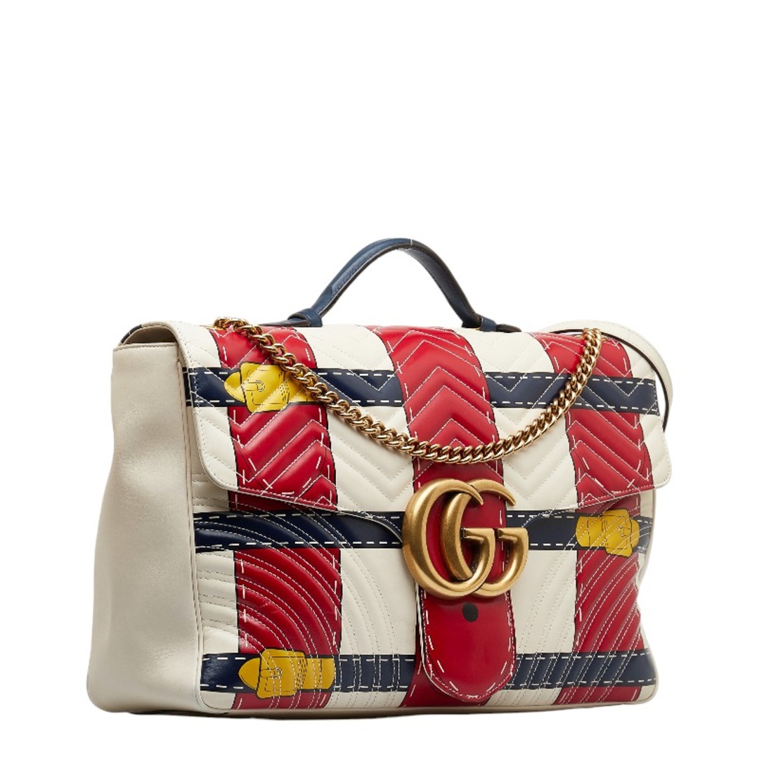 Gucci - グッチ GGマーモント チェーン ショルダーバッグ ハンドバッグ ...