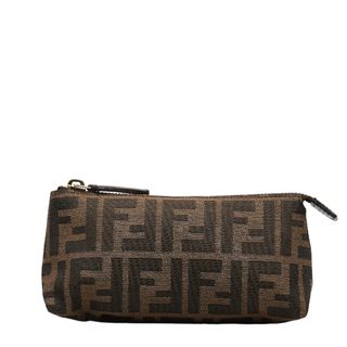 M横010 / FENDI ズッカ柄 ミニバッグ ポーチ キャンバス レザー