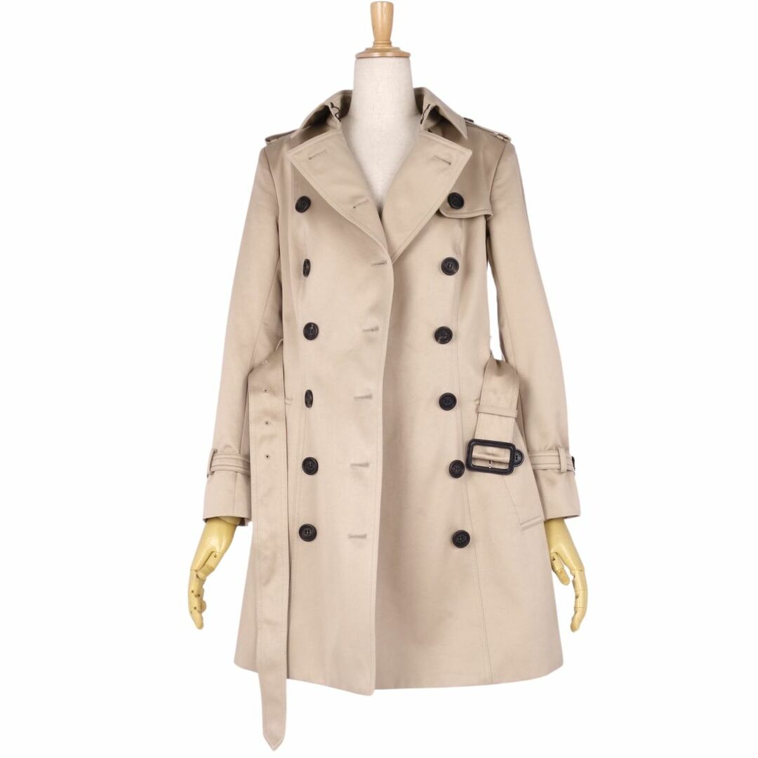 極美品 バーバリー プローサム BURBERRY PRORSUM コート トレンチコート 無地 コットン100％ アウター レディース 38(M相当)  ベージュ