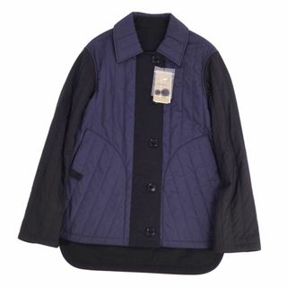 バーバリー(BURBERRY)の未使用 バーバリー BURBERRY ジャケット リバーシブル 中綿入り コットン アウター レディース 36(S相当) ブラック/ネイビー(その他)