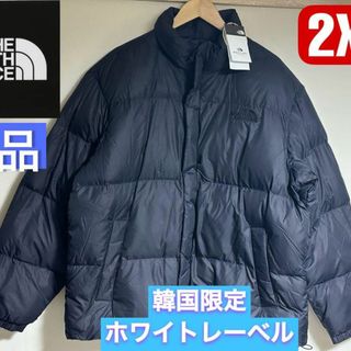 ザノースフェイス(THE NORTH FACE)の新品ノースフェイス　ホワイトレーベル　リバートン　ダウンジャケットブラック2XL(ダウンジャケット)