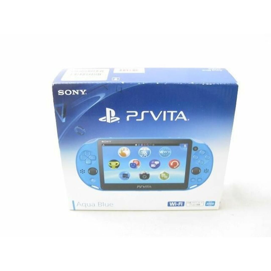 中古品 ゲーム PS Vita 本体 PCH-2000 ZA23 アクアブルー Wi-Fi 動作品
