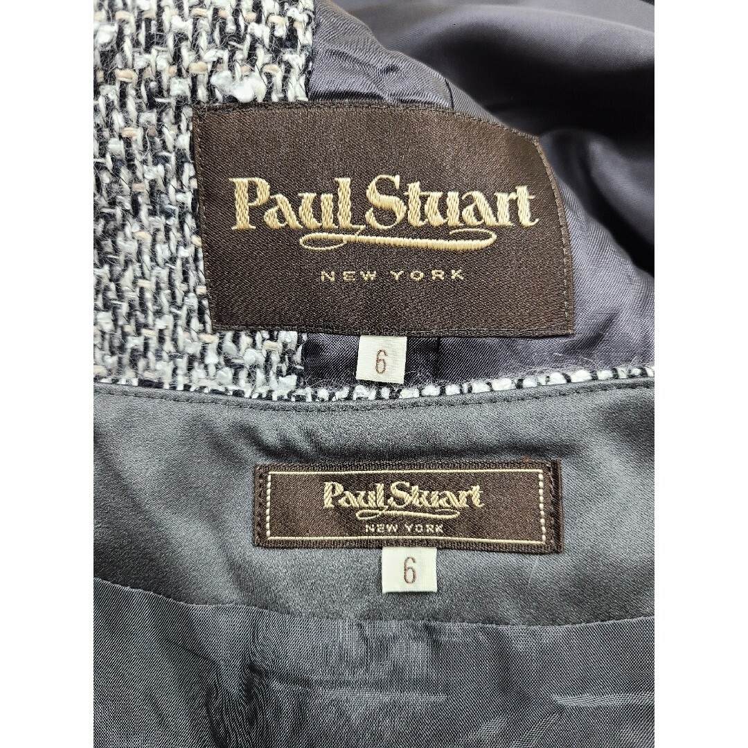 Paul Stuart(ポールスチュアート)の美品 Paul Stuart レッキスファー付きスカートスーツ レディースのフォーマル/ドレス(スーツ)の商品写真