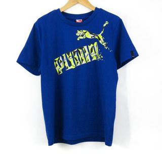 プーマ(PUMA)のプーマ 半袖Tシャツ ロゴT スポーツウエア ストレッチ メンズ Mサイズ ブルー PUMA(Tシャツ/カットソー(半袖/袖なし))